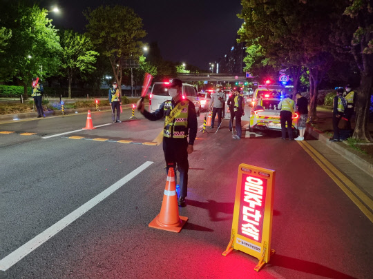 음주운전 단속 현장. 경기북부경찰청 제공.
